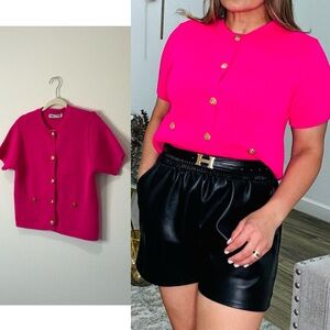 Zara Fuchsia Knit Top
